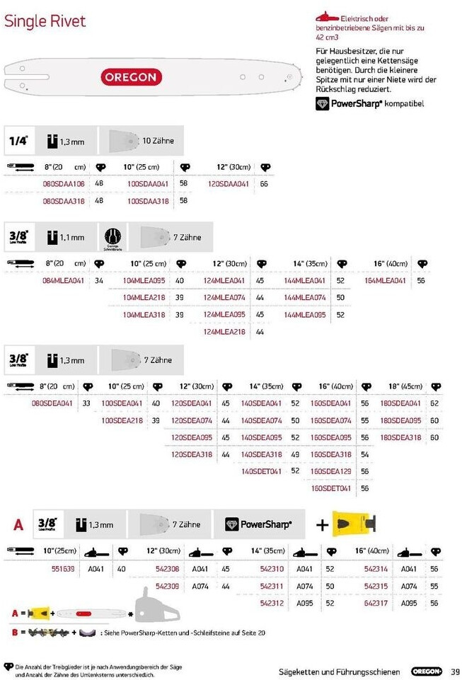 Oregon Oregon Double Guard 40cm 3/8" 1,3mm (160SDEA041) - view 8