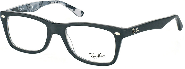 Ray-Ban RX5228 5405 (top black on texture)