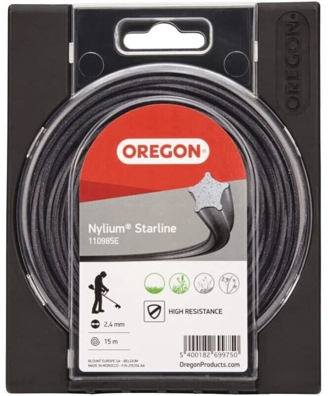 Oregon Roundline Schneidfaden – 4,0 Mm Durchmesser, 140 Mm Länge, Gelb, Für Trimmer & Mäher