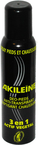 Asepta Akileïne Spray noir anti-transpirant 3 en 1 (150 ml)