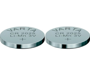 Varta Pila de botón de litio de 3 V Electronics CR2025, pilas de botón en  un blíster original de 5 unidades : : Electrónica