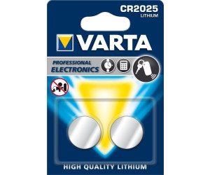 2x VARTA CR2025 qualitäts Markenbatterien CR 2025 NEU ø20x2,5mm 
