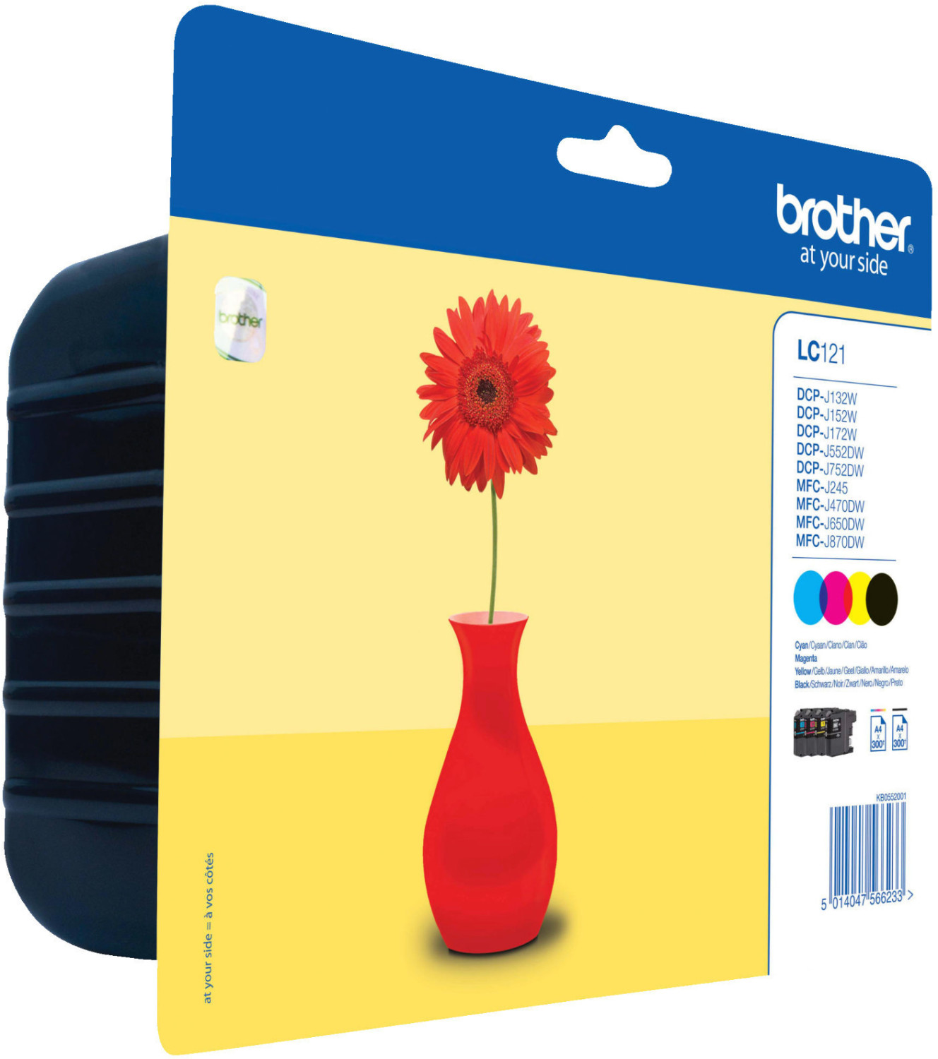Brother LC-121 Multipack 4 couleurs (LC121VALBPDR)