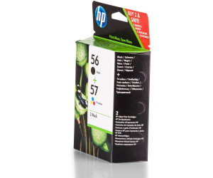 HP 56 / 57 Noir et Couleur, Lot de 2 cartouches encre compatibles