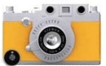 Gizmon Coque appareil photo iCA jaune (iPhone 4/4S)