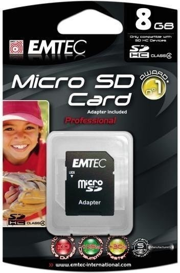 Emtec microSDHC 8 Go Classe 4 (ECMSDM8GHC4)
