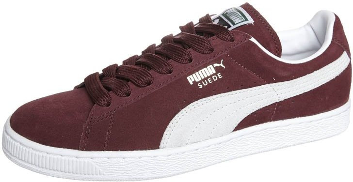 puma suede cabernet white