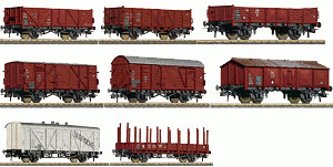 Roco Coffret de 8 wagons à marchandises DB (44002)