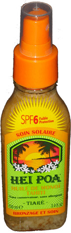 Hei Poa Huile de Monoï Tiaré SPF6 (100 ml)