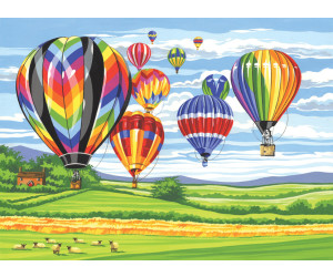 Reeves Large painting by Numbers - Hot Air Balloons