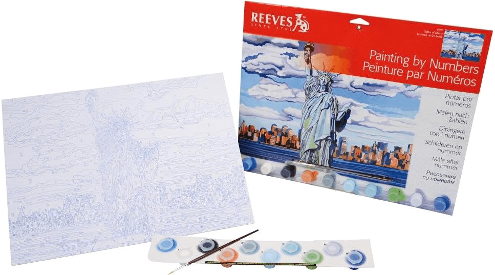 Reeves Large Painting by Numbers - Statue of Liberty