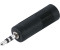 Adam Hall 7544 Stereo Adapter 6,3mm Klinke-F / 3,5mm Klinke-M