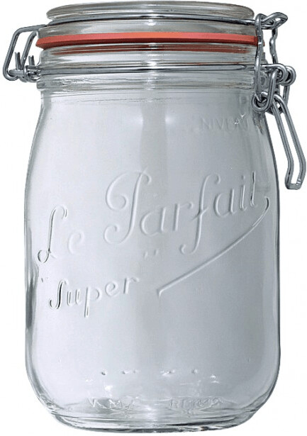 Le Parfait Lot de 6 bocaux Super 1L