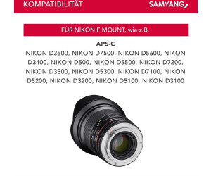 Samyang 16mm f2 ED AS UMC CS desde 199,99 € € | Compara precios y