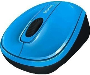 Microsoft Wireless Mobile Mouse 3500 Cyan Blue gloss