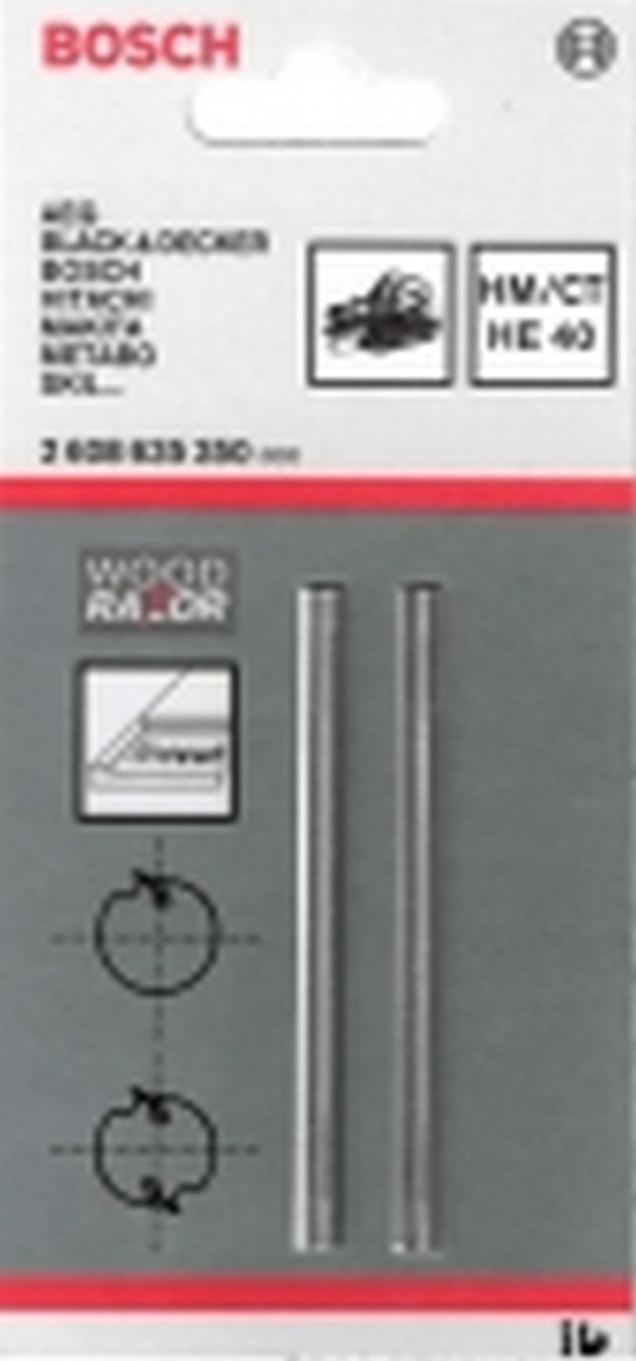 (2 gerade, 350) Stück 608 40°, 7,00 Preisvergleich scharf, HM-Hobelmesser ab Bosch € 2 635 | bei