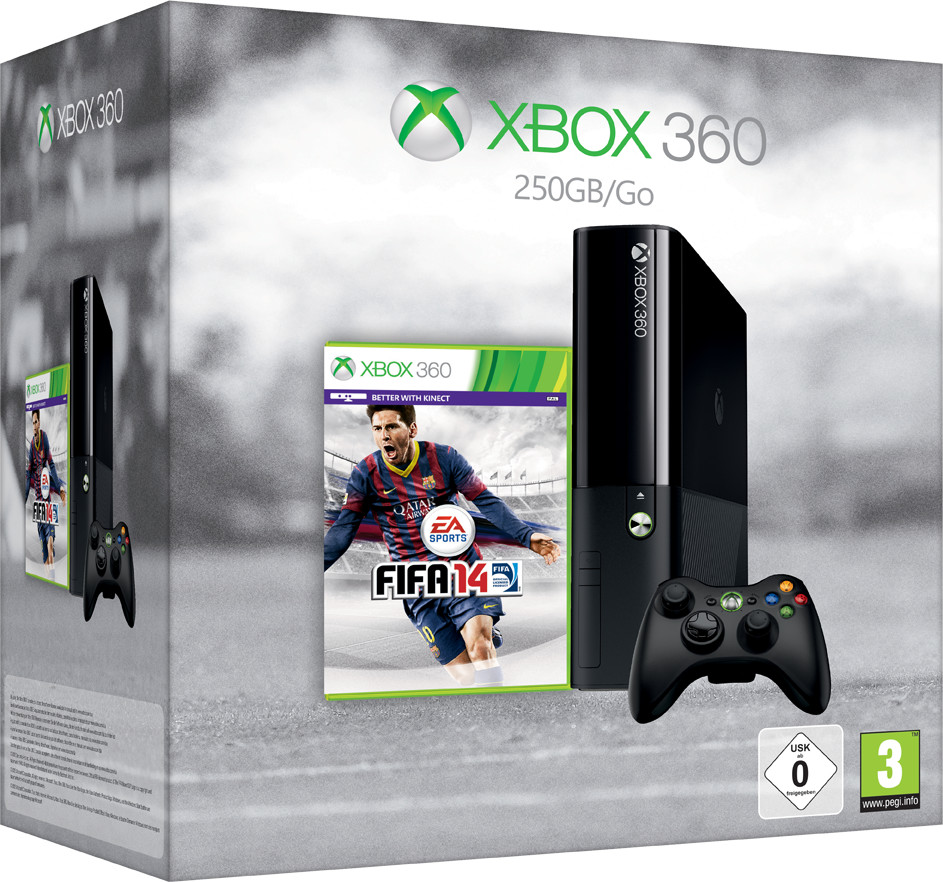 Microsoft Xbox 360 E 250GB + FIFA 14