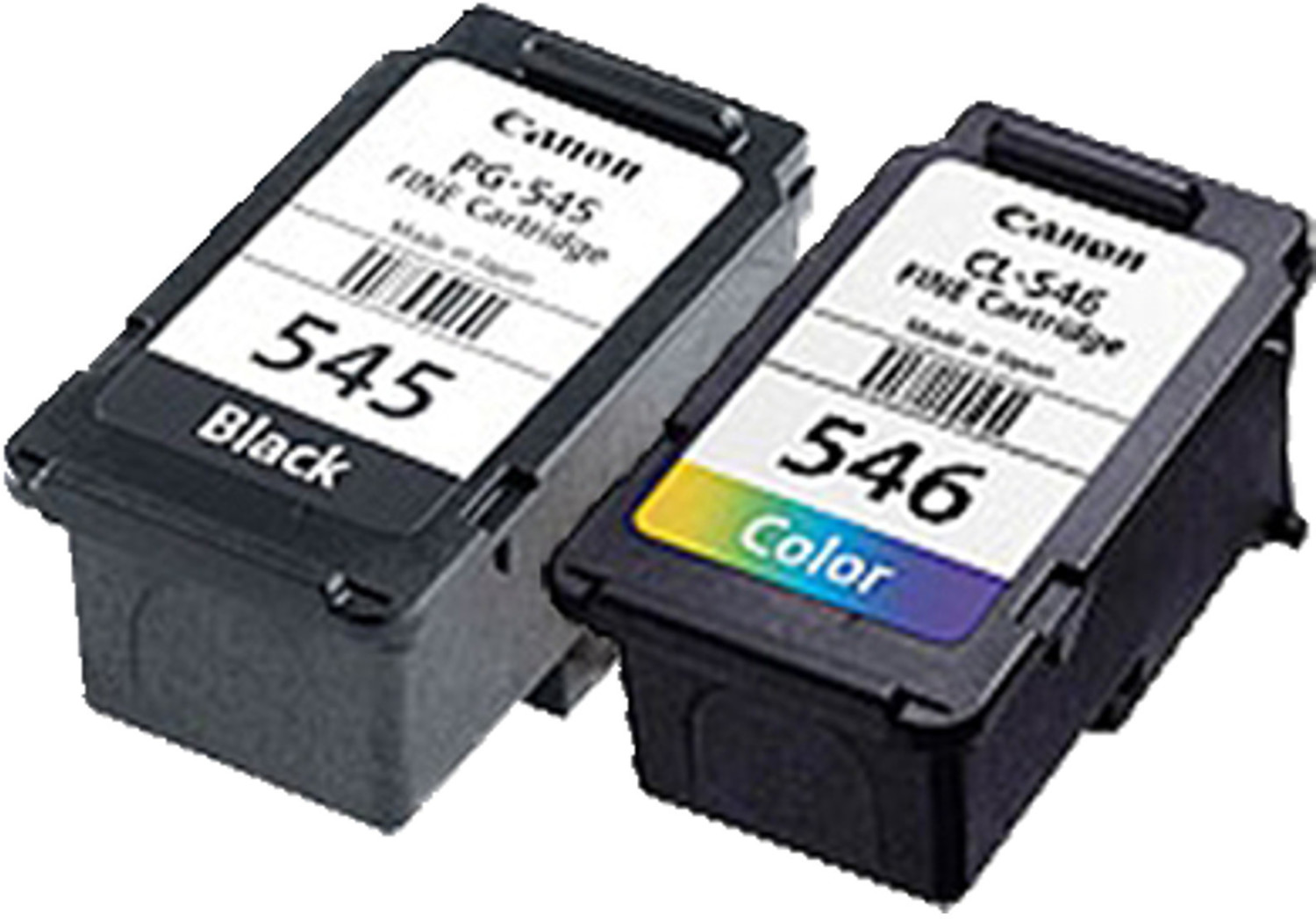 2 Cartouches d'imprimante Canon PG-545 noir CL-546 couleur