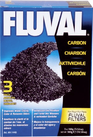 Fluval Charbon à filtration 3 x 100 g (A1440)