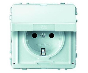 Presa Schuko Merten Con Coperchio Ribaltabile, Alu – MEG2310-7260, 16A 250V, Con Protezione Bambini E Morsetti A Innesto