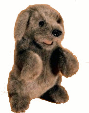 Folkmanis Chien assis (2006)