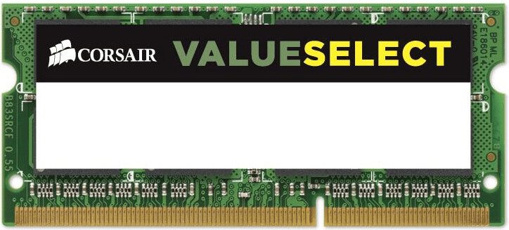 Corsair ValueSelect 8 Go SO DIMM DDR3 PC3 12800 CL11 CMSO8GX3M1C1600C11 au meilleur prix sur idealo