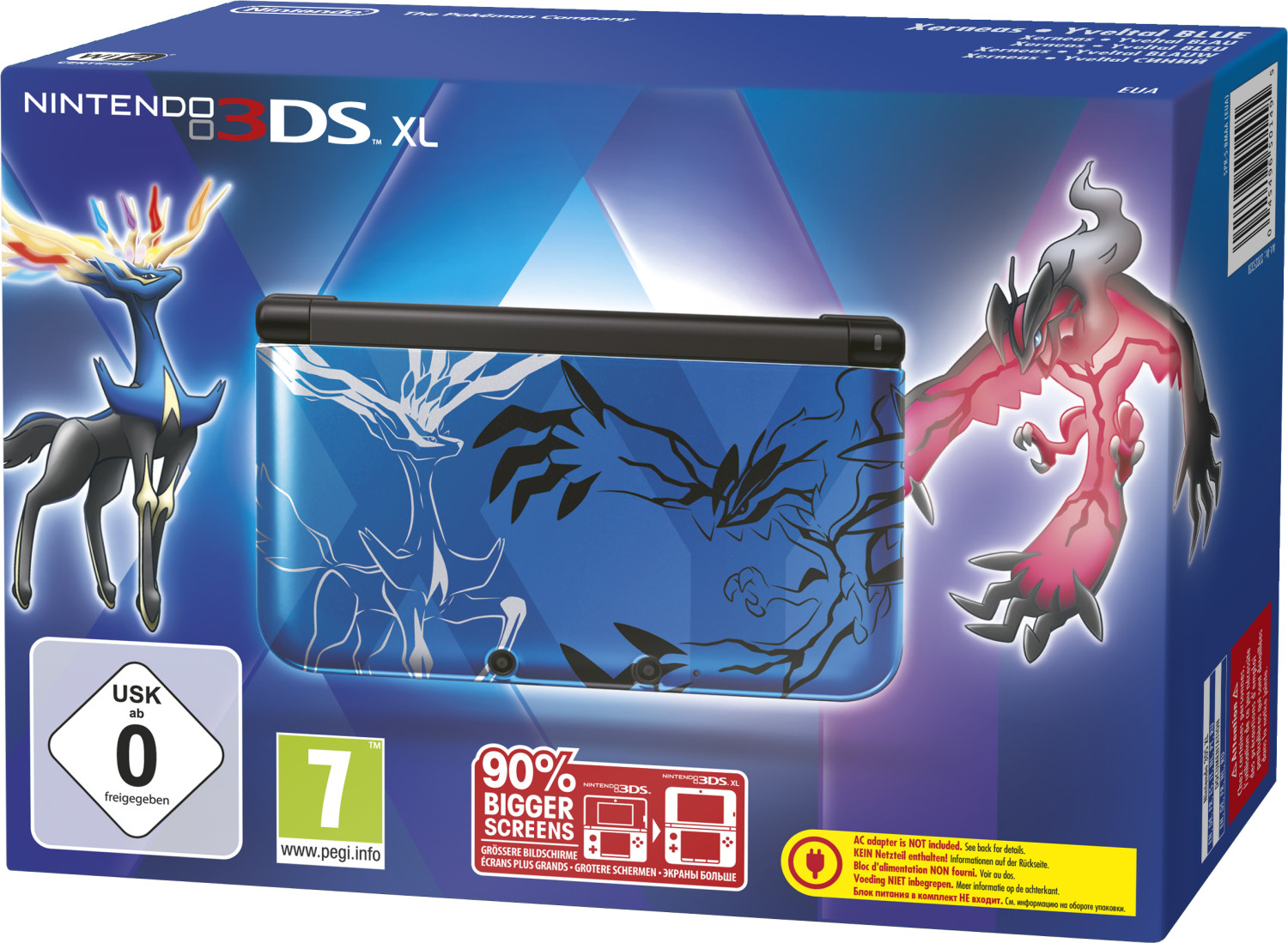 Nintendo 3DS XL Édition limitée Pokémon X & Y bleu