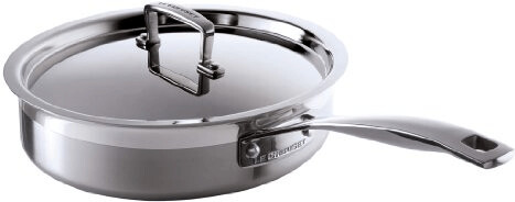 Le Creuset 3-Ply Stainless Steel Saute Pan 24 cm