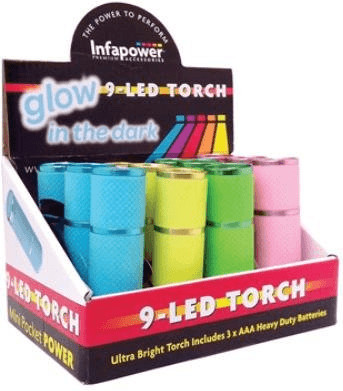 Infapower 9 LED Torch Mini Pocket Power