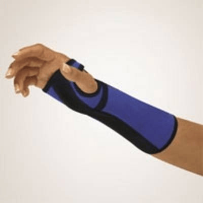 Bort Arm and wrist support with aluminum rail blue / black