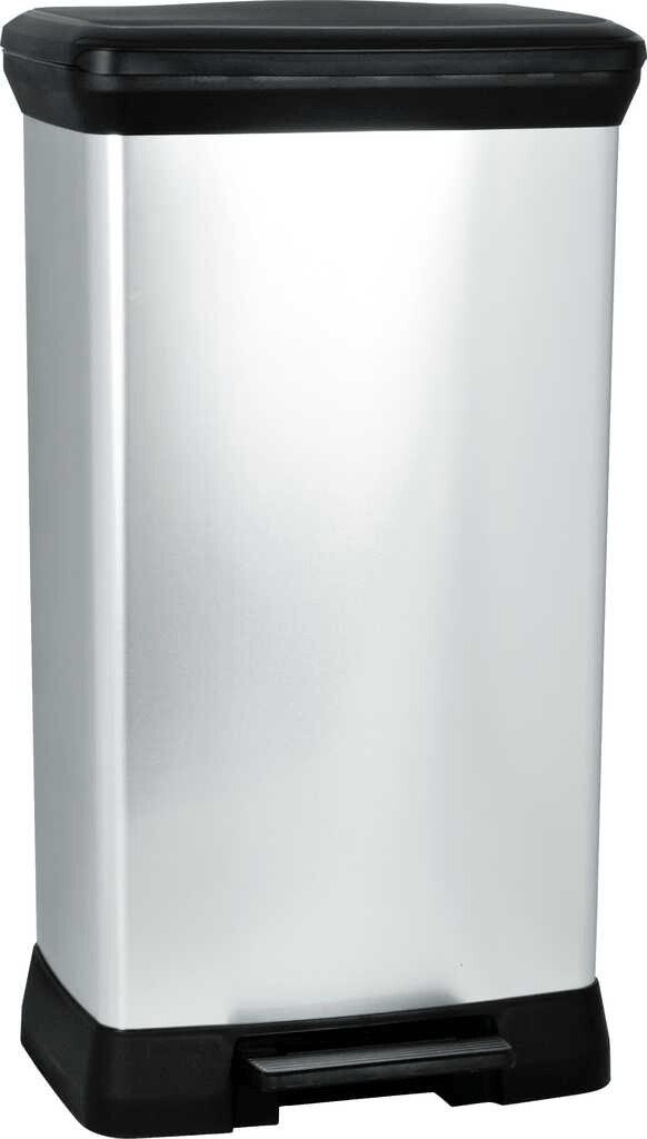 Curver Deco Bin Silver 50 L