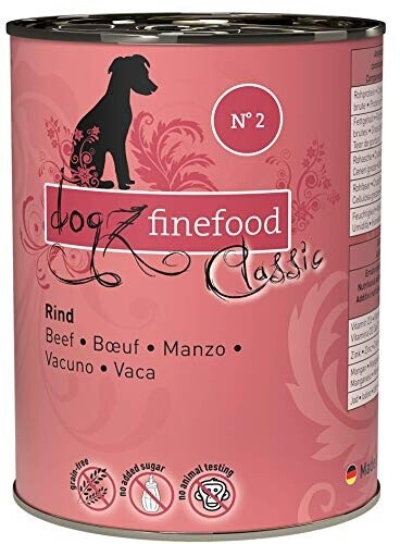 Dogz finefood N° 2 Pâtée au bœuf (400 g)