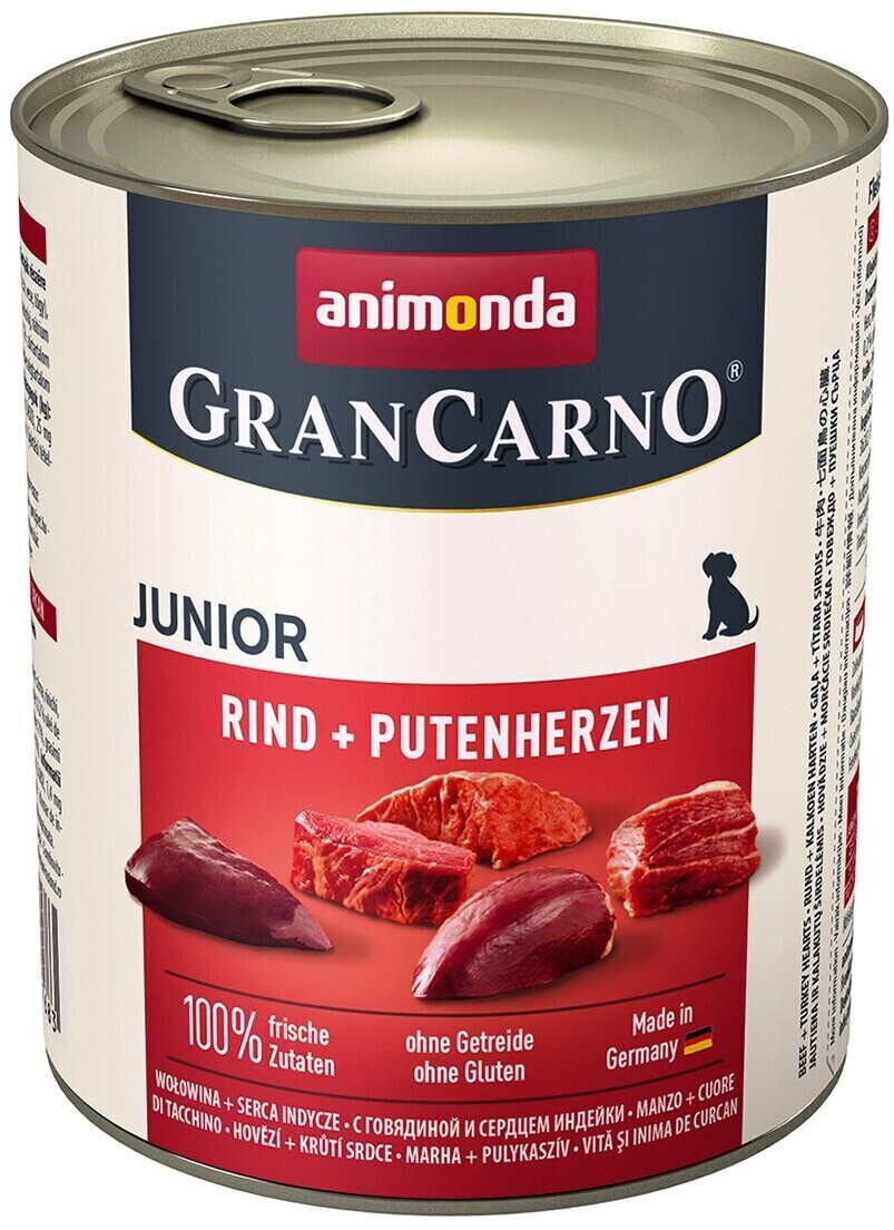 Animonda Gran Carno Junior boeuf & coeurs de dinde (800 g)