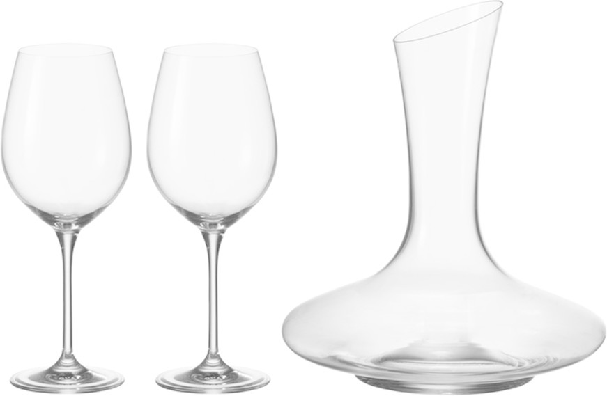 Leonardo Barcelona Set à vin rouge 3 pièces