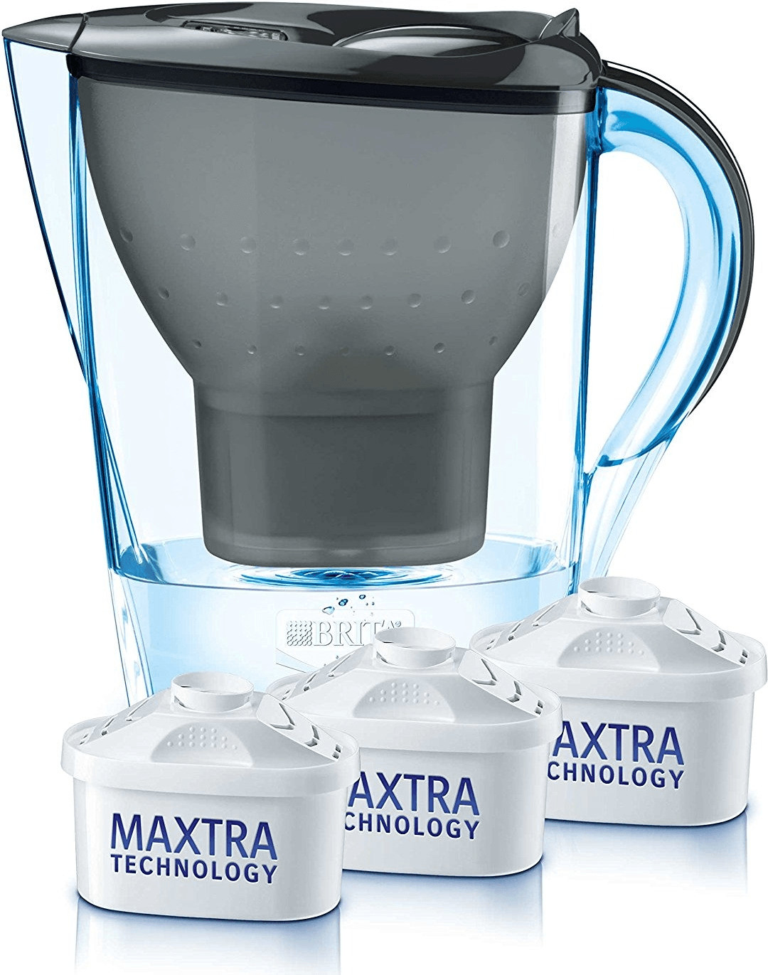 BRITA Carafe filtrante fill & enjoy Marella graphite + 3 cartouches
