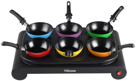 Tristar Set wok 6 woks colorés