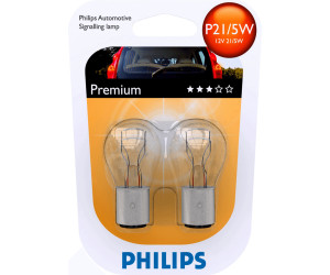 2 ampoules Philips premium P21/5W - Feu Vert