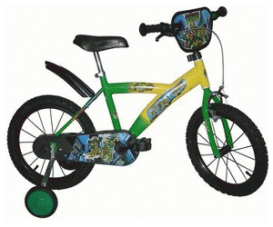 Vélo Enfant Dino Bikes BMX Style Dino – Taille 12, 14 Ou 16 Pouces | Vélo Avec Roues Stabilisatrices Et Freins Puissants