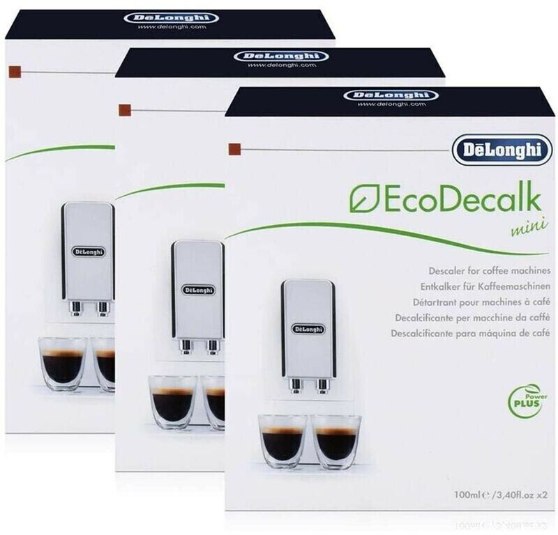 DELONGHI ECODECALK MINI 2x100ml DESCALER FOR COFFEE MACHINES ORIGINAL