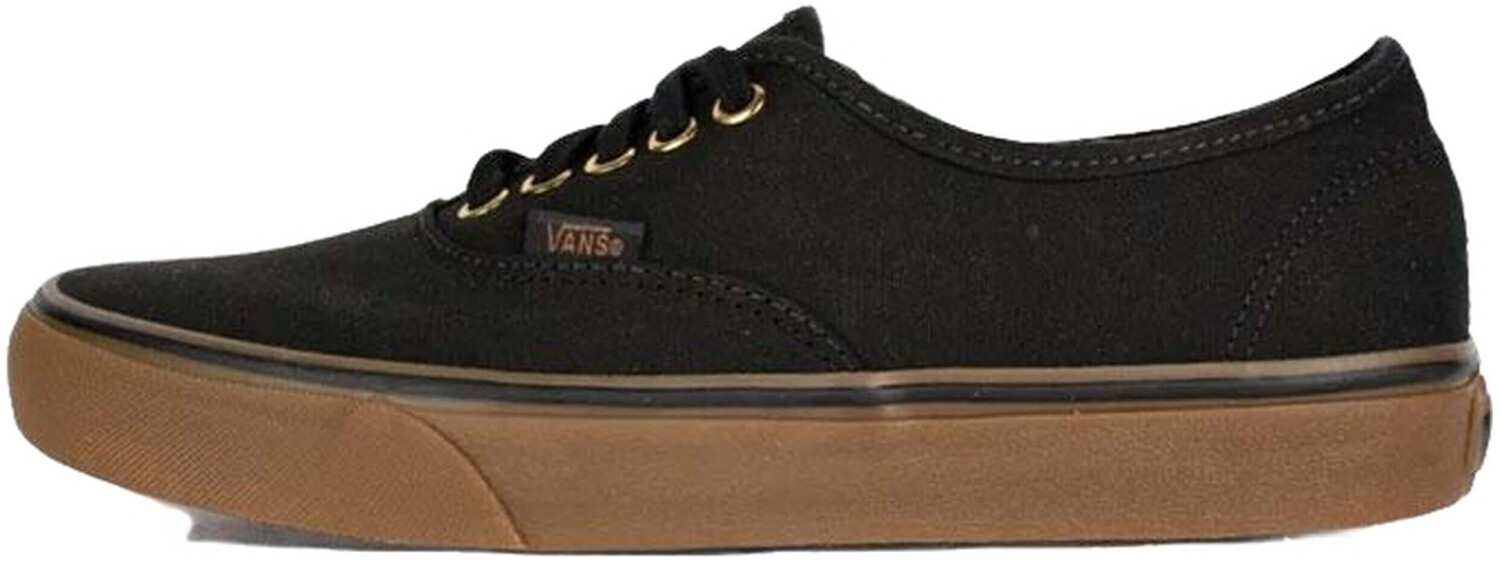 Vans authentic black rubber hotsell