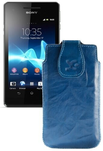 SunCase Étui cuir (Sony Xperia V)