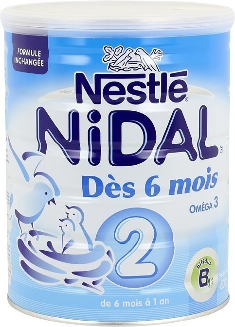 Nestlé Nidal 2 dès 6 mois (800 g)