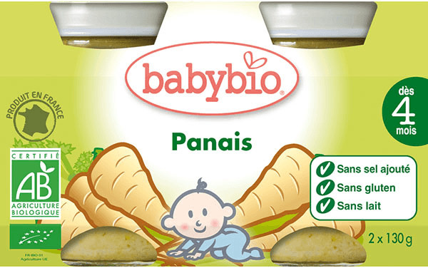 Babybio Légumes - Panais du Val de Loire (2x130 g)
