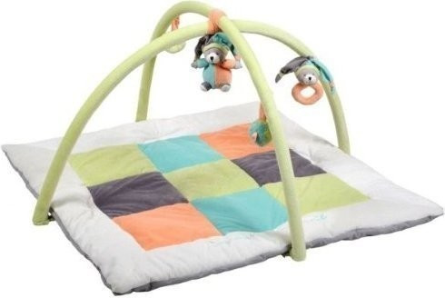 Doudou et Compagnie Tapis d'éveil mosaïque pêche/menthe - Collector