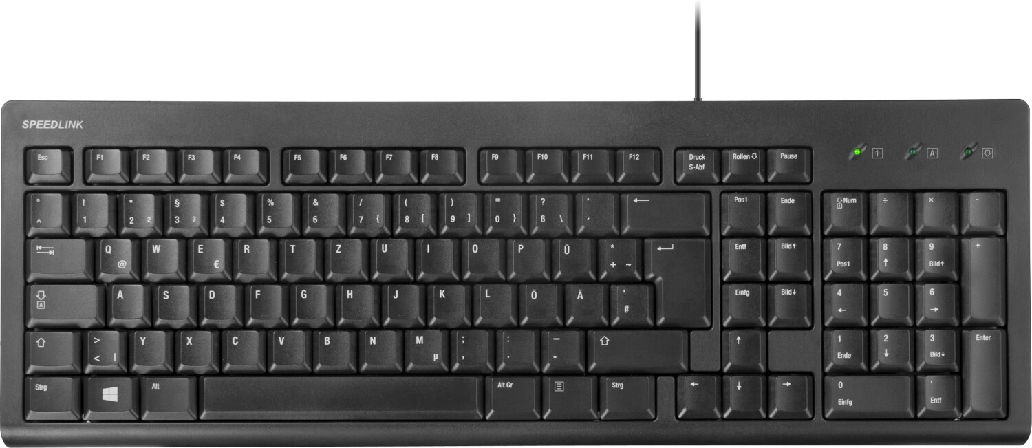 Speedlink Bedrock USB Keyboard DE (black)