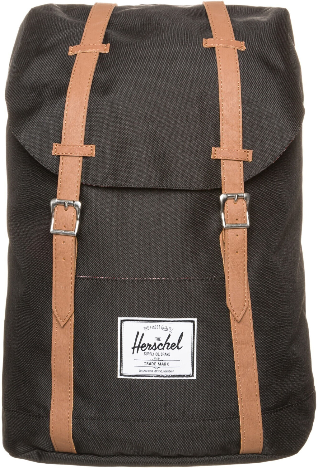 Herschel Retreat Backpack (2021) black/tan synthetic leather