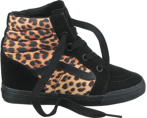 Vans Sk8-Hi Wedge leopard black