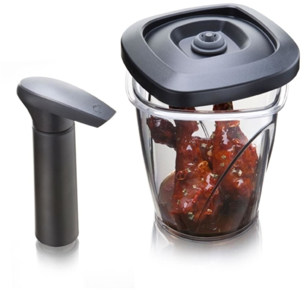 Vacu Vin Boîte à marinade 1,3 L + pompe