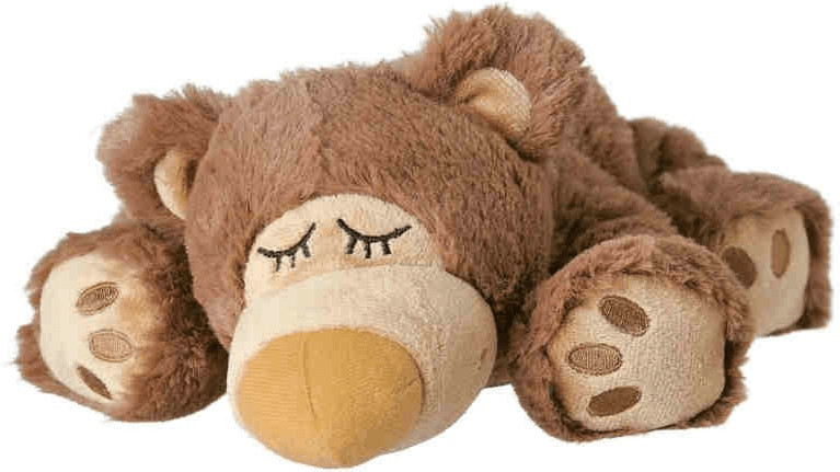 Warmies Bouillotte ours endormi marron