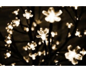Lunartec Lichterbaum außen: LED-Deko-Baum mit 600 beleuchteten Blüten, 250  cm, für innen & außen (LED Lichterbaum außen)